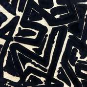 Fabric Samples – Performance Velvet & Upholstery Swatches Pattern | Graffiti Black