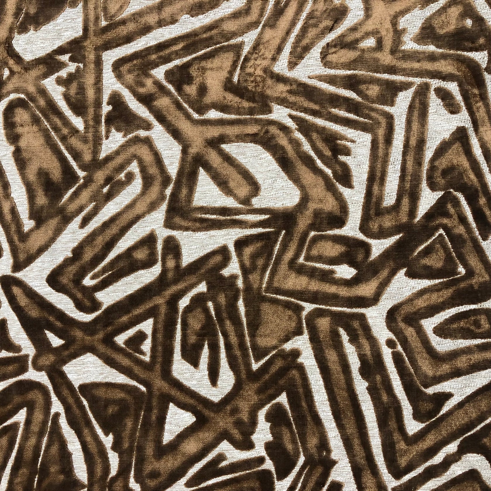Fabric Samples – Performance Velvet & Upholstery Swatches Pattern | Graffiti Gold