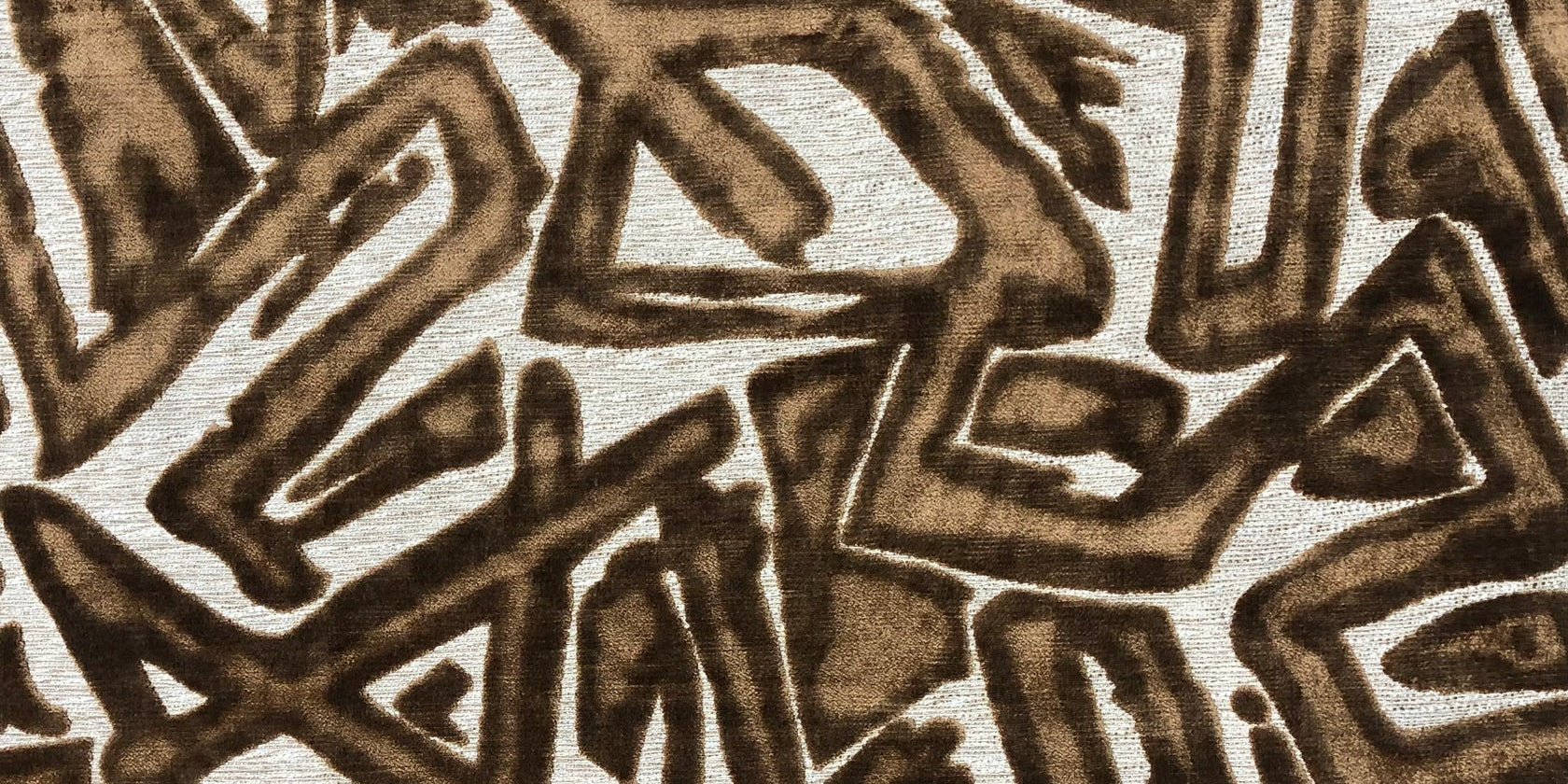 Fabric Samples – Performance Velvet & Upholstery Swatches Pattern | Graffiti Gold