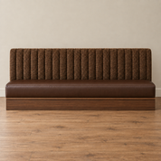 Horses Sunset LA | Banquette "F" Chocolate Brown Dining Seat | P Kaufman
