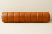 Floating Leather Bench for Restaurant Dining, Entryway or Kitchen Bolster Pillow