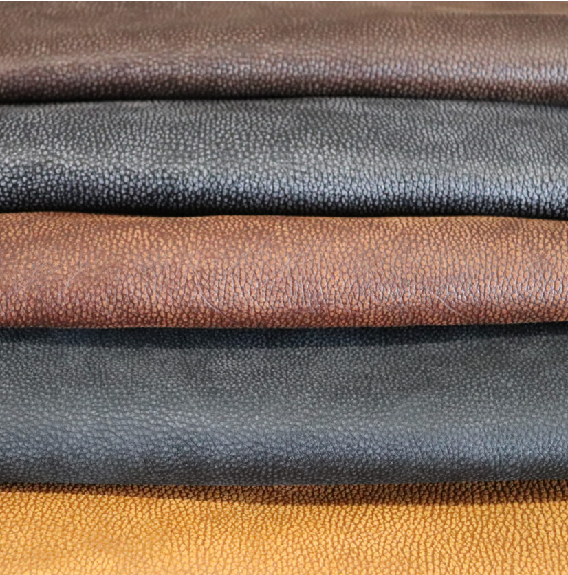 Premium Leather Samples – Headboards, Ottomans & Seating Leather | Aged Diesel