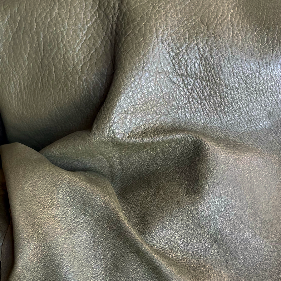 Premium Leather Samples – Headboards, Ottomans & Seating Leather | Olive Green