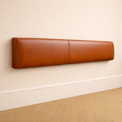 Floating Leather Bench Seat