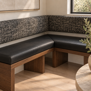 Corner Banquette in Black and White