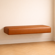 Floating Leather Bench Seat Floating Bench | d:20 x h:7"