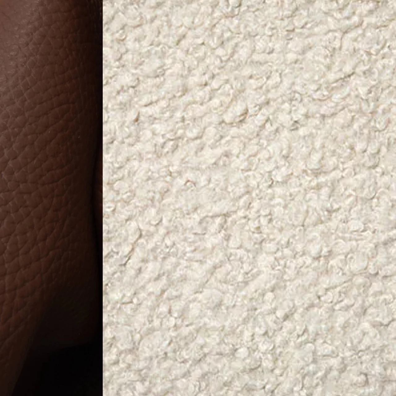 Premium Leather Samples – Headboards, Ottomans & Seating Shearling | Espresso