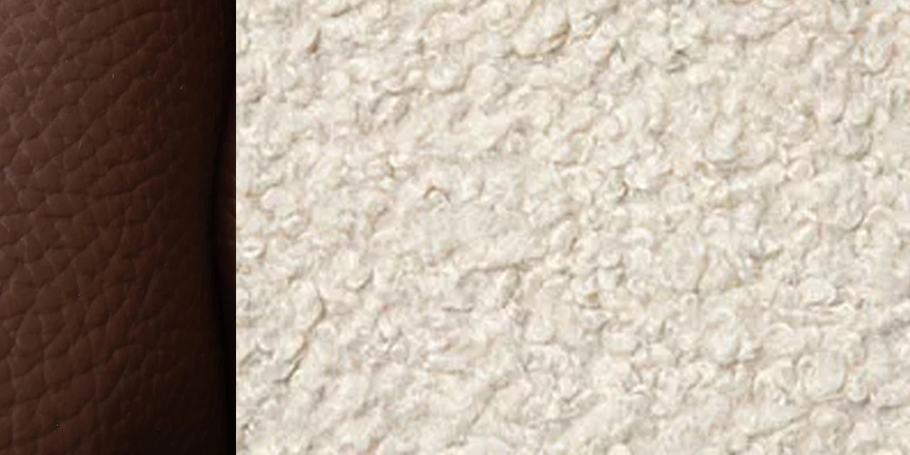 Premium Leather Samples – Headboards, Ottomans & Seating Shearling | Espresso