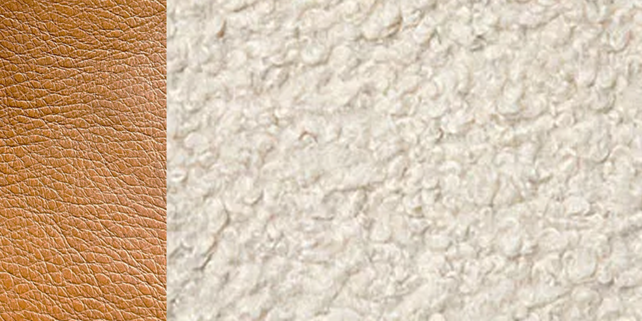 Premium Leather Samples – Headboards, Ottomans & Seating Shearling | Whiskey