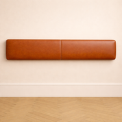 Floating Leather Bench Seat Seat Back | Modern 12"