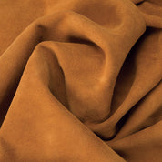 Premium Leather Samples – Headboards, Ottomans & Seating Suede | Caramel
